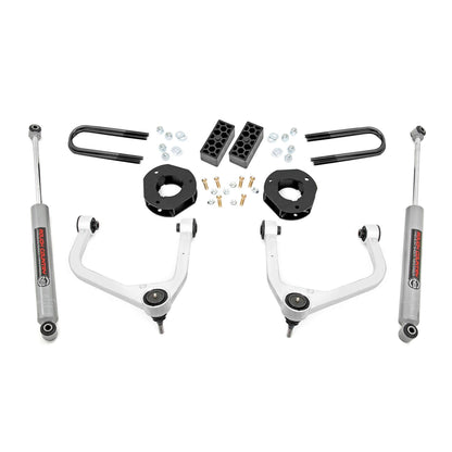 ROUGH COUNTRY 3.5 Inch Lift Kit | Rear Mono Leaf | Chevy Silverado 1500 2WD/4WD (2022-2024) | 28230
