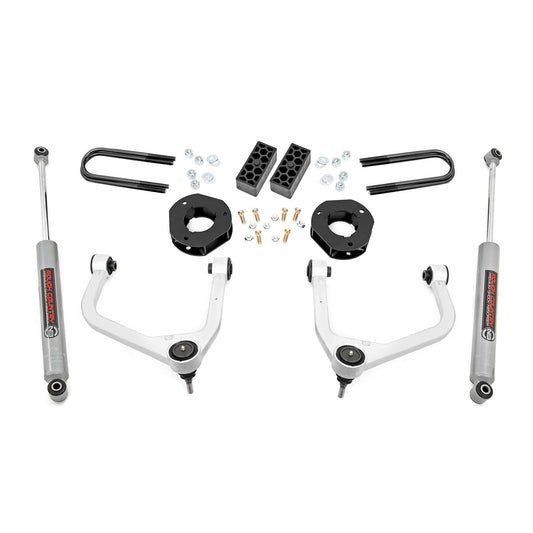ROUGH COUNTRY 3.5 Inch Lift Kit | Rear Mono Leaf | Chevy Silverado 1500 2WD/4WD (2025-2026) | 28230_A