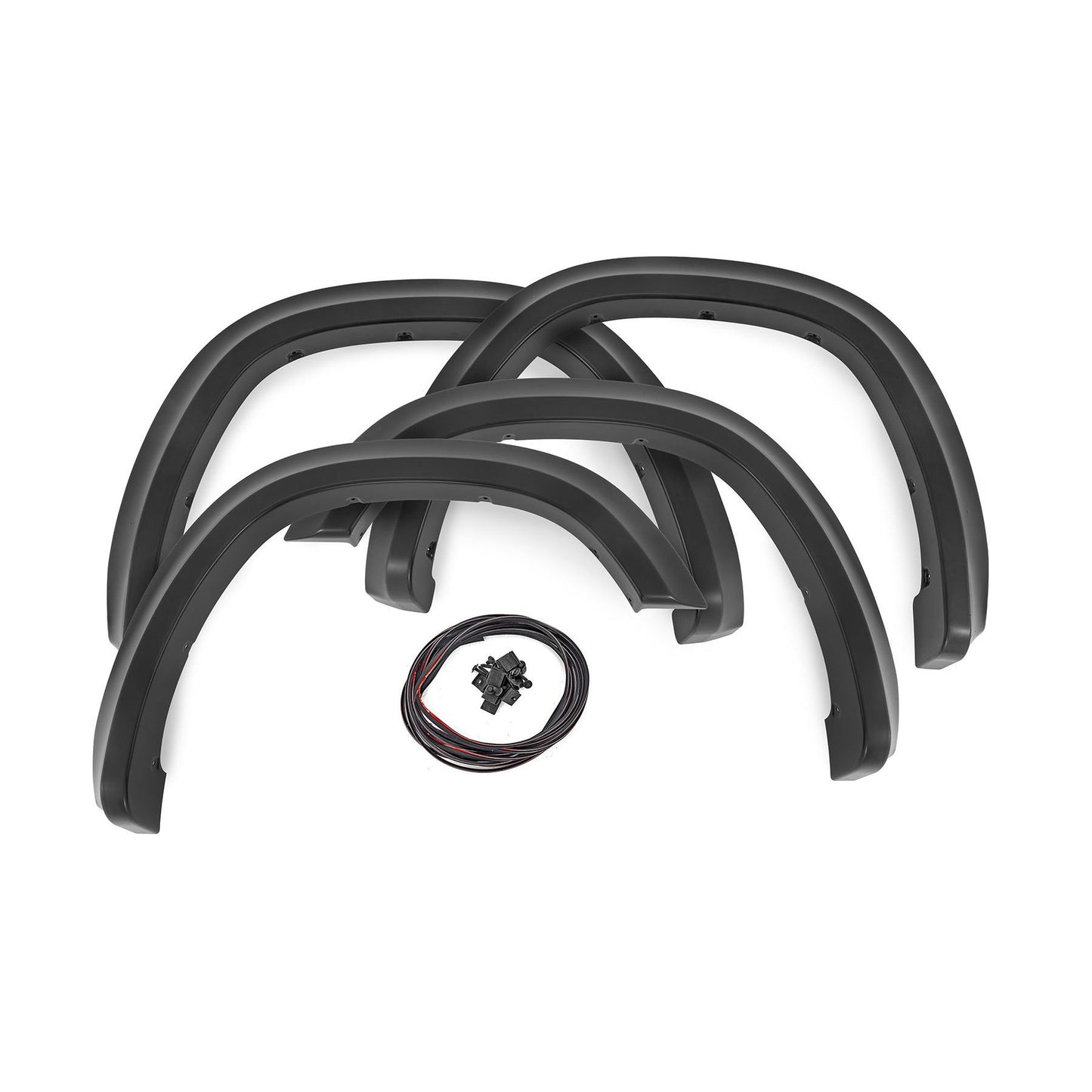 ROUGH COUNTRY Sport Fender Flares | PW7 Bright White | Ram 1500 2WD/4WD (2019-2024) | S-D10914-PW7