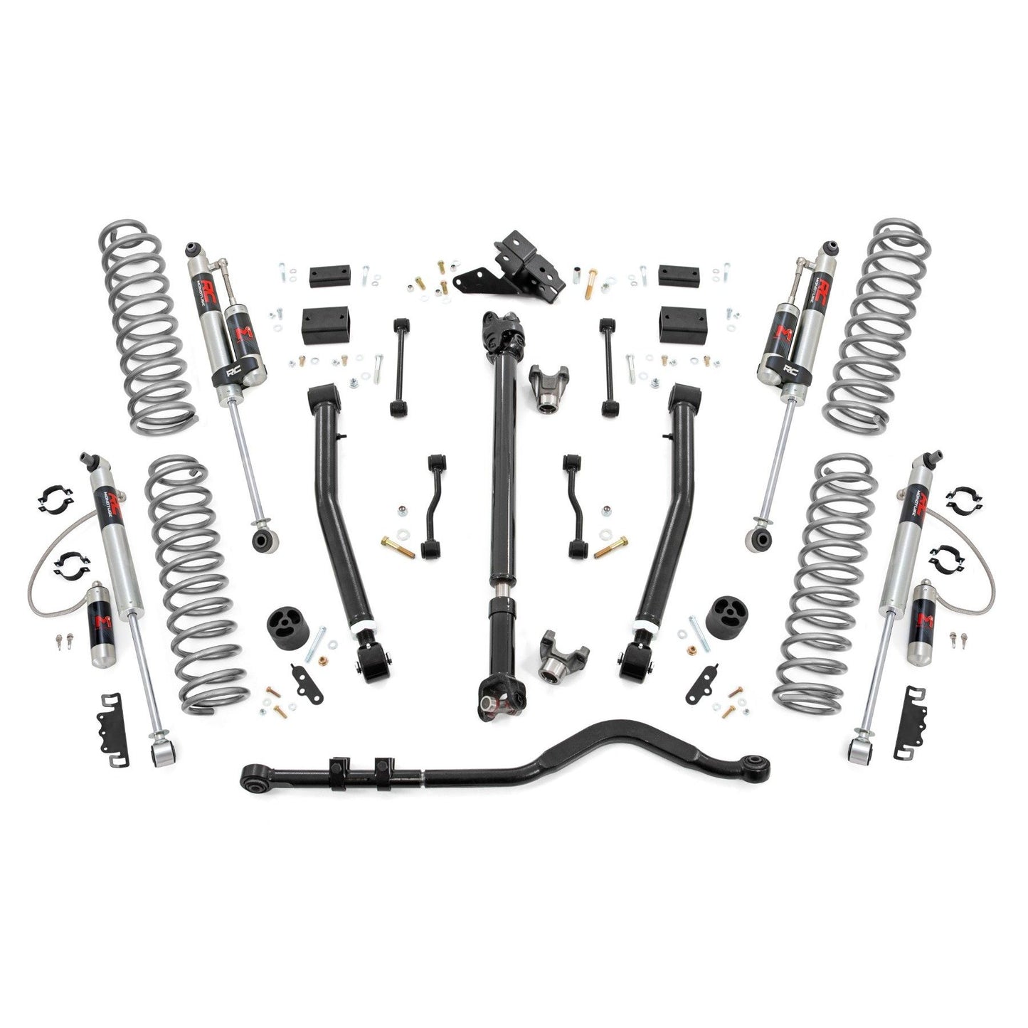ROUGH COUNTRY 3.5 Inch Lift Kit | Adj Lower | FR D/S | M1R | Jeep Wrangler Unlimited 4WD (24-25) | 91644