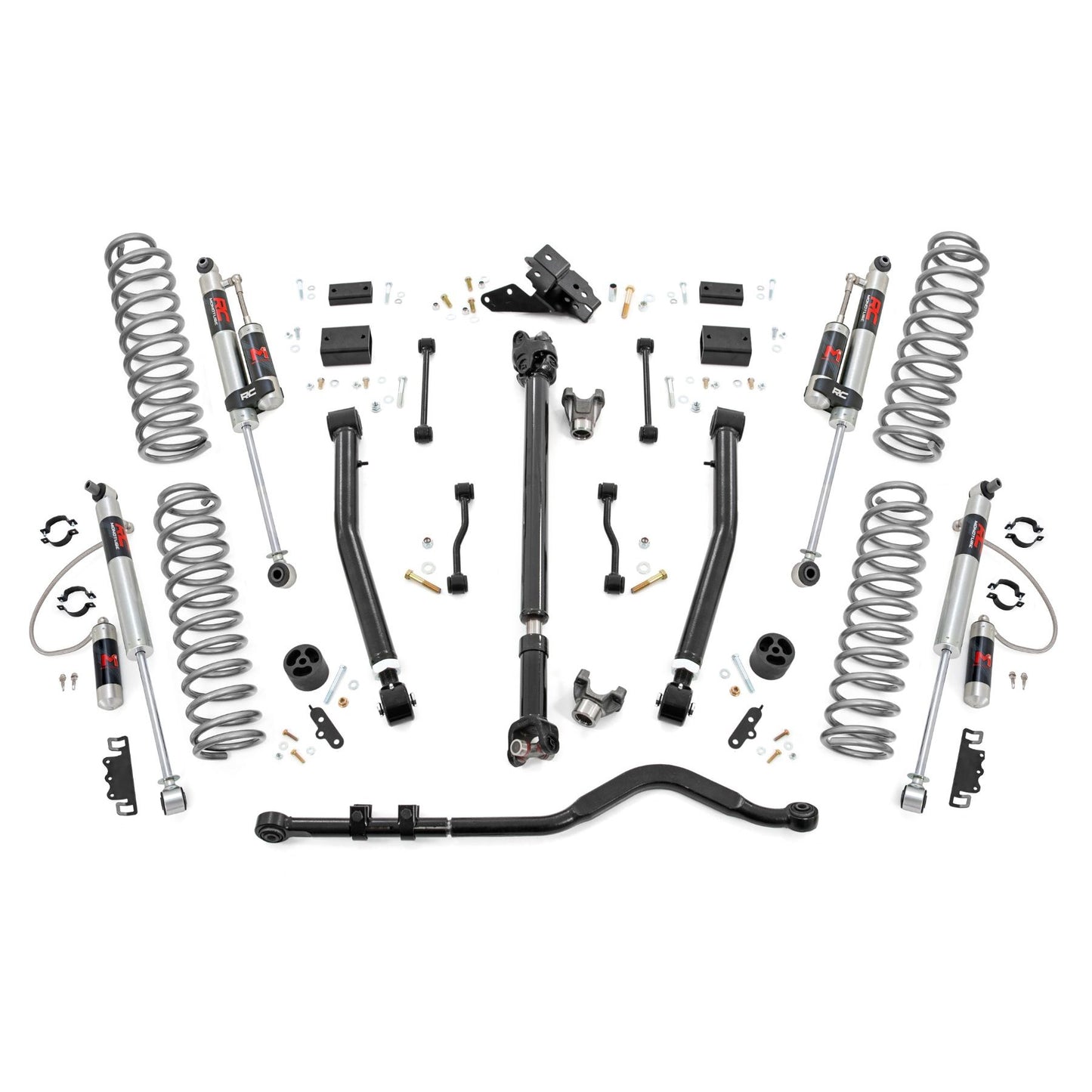 ROUGH COUNTRY 3.5 Inch Lift Kit | Adj Lower | FR D/S | M1R | Jeep Wrangler JL 4WD (2024-2025) | 91744