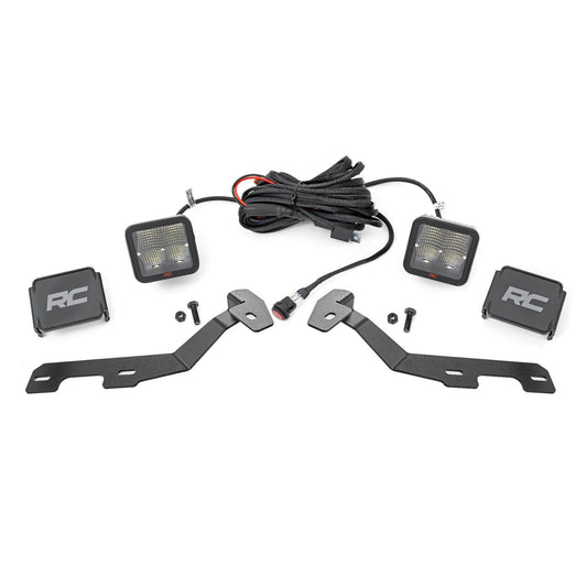 ROUGH COUNTRY LED Light Kit | Ditch Mount | 2" Spectrum Pair | Spot | Ram 1500 (19-25) | 82295