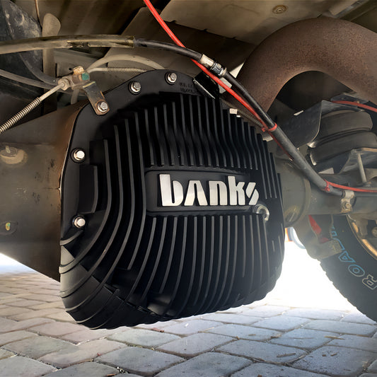 BANKS POWER | Ram-Air Differential Cover Kit, Black Ops, with Hardware 01-19 Chevy/GMC 03-24 Ram With Aam 11.5 Inch Or 11.8 Inch 14 Bolt Rear Axle | 19269