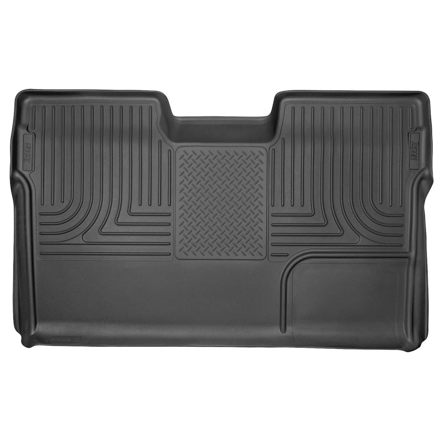 Husky Liners | Weatherbeater 2nd Seat Floor Liner For 2009-2014 F-150 Husky Liners | 19331, durable black floor liner.