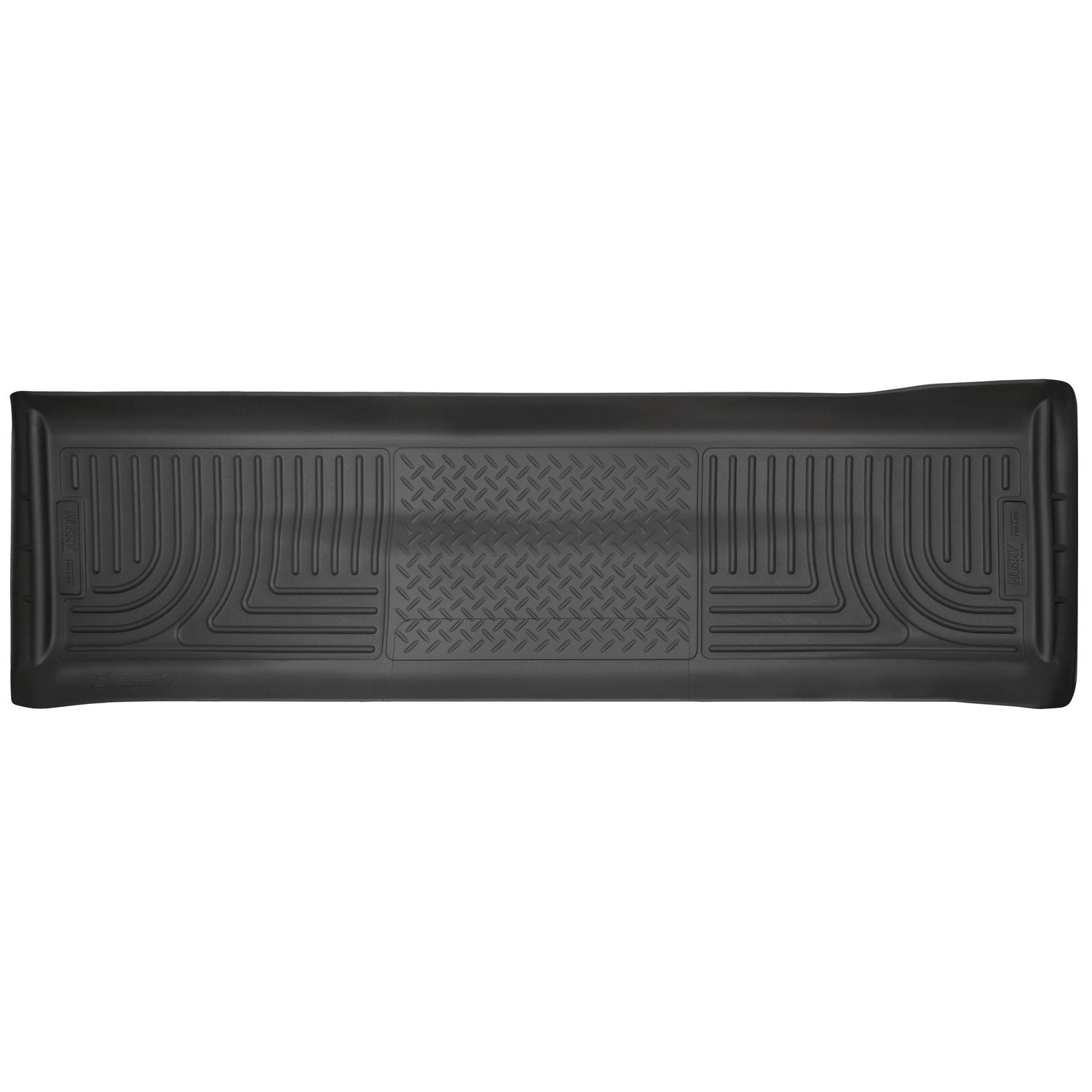 Husky Liners | Weatherbeater 2nd Seat Floor Liner For 2011-2016 F-250/F-350/F-450 Super Duty Husky Liners | 19701, black durable mat
