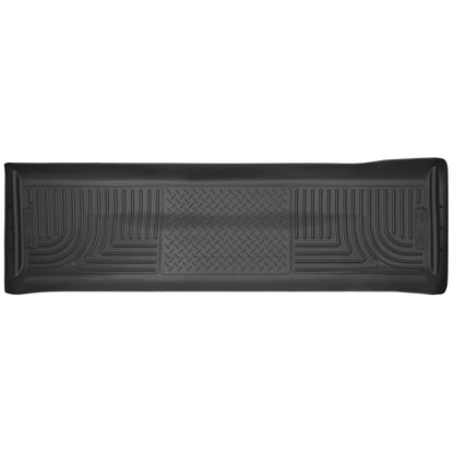 Husky Liners | Weatherbeater 2nd Seat Floor Liner For 2011-2016 F-250/F-350/F-450 Super Duty Husky Liners | 19701, black durable mat