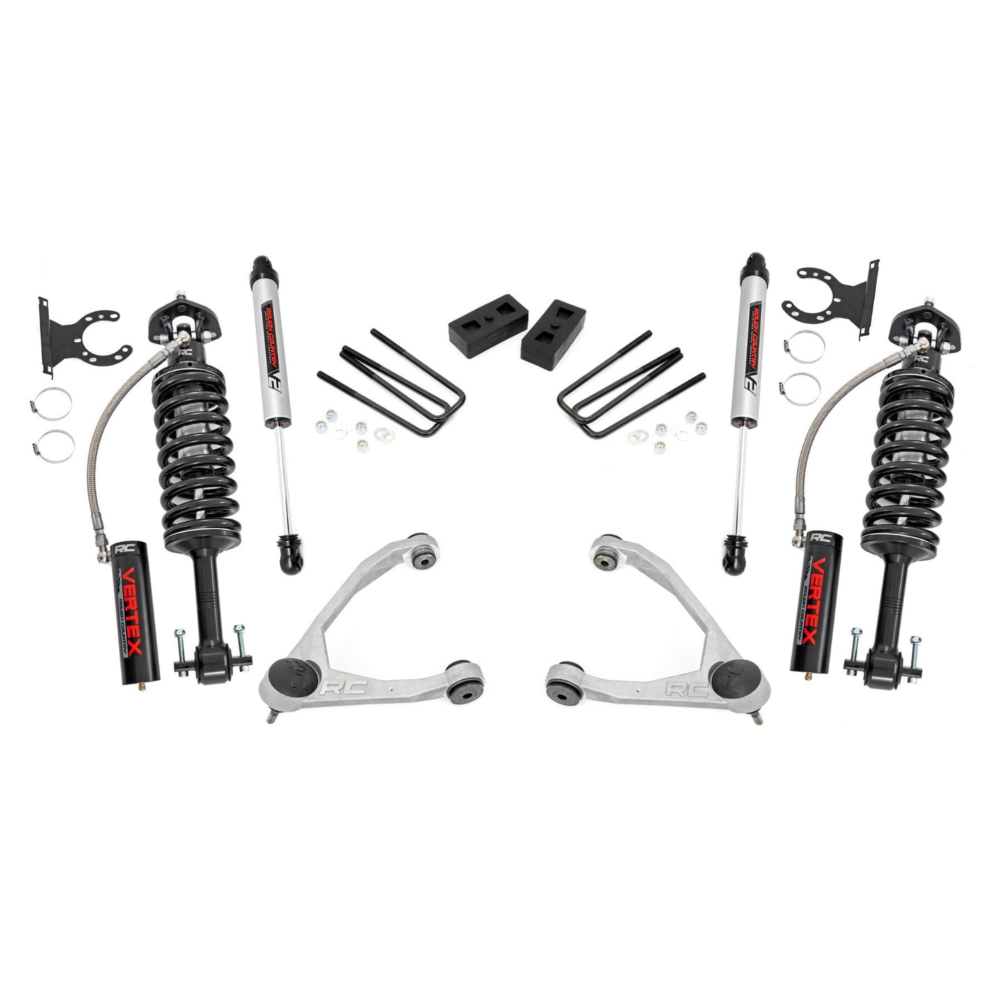 ROUGH COUNTRY | 3.5 Inch Lift Kit  Forged UCA  Cast Steel  Vertex/V2  Chevy/GMC 1500 (07-13) | 19857