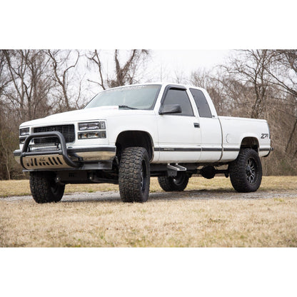ROUGH COUNTRY Single Hoop Step | Universal | Alum | Pair | Multiple Makes & Models (Chevy/Ford/GMC/Ram) | 117510