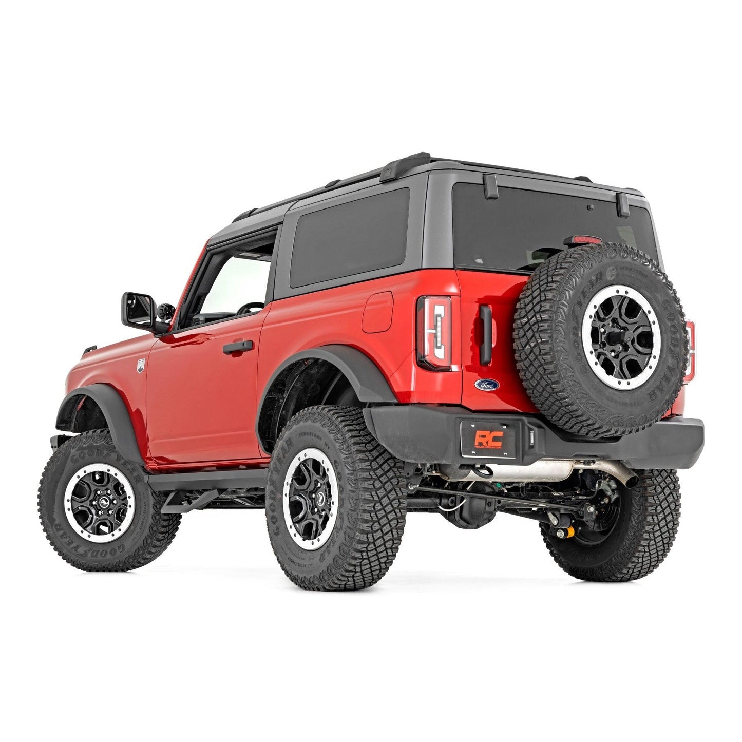 ROUGH COUNTRY SRX2 Adjustable Aluminum Step | Ford Bronco (2 Door) 4WD (2021-2025) | 51081