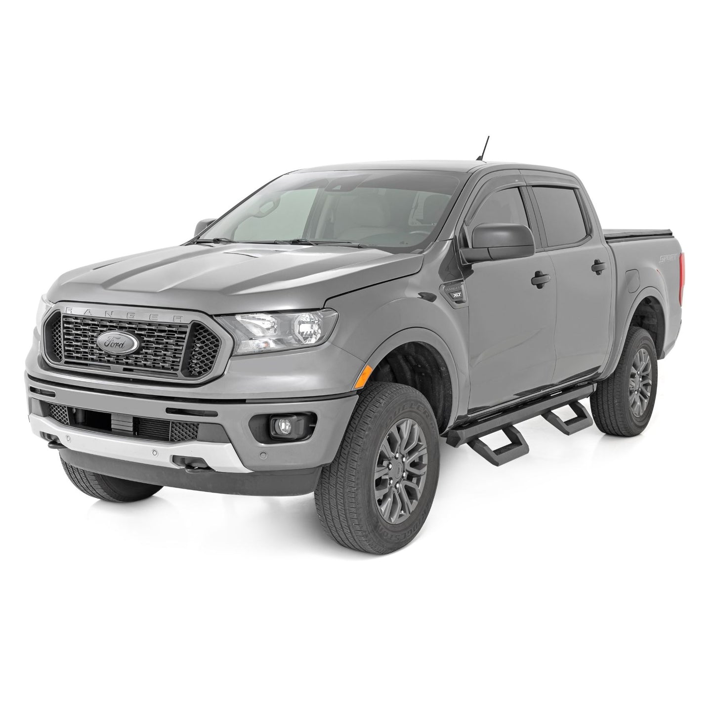 ROUGH COUNTRY SRX2 Adjustable Aluminum Steps | Ford Ranger 2WD/4WD (2019-2025) | 51089