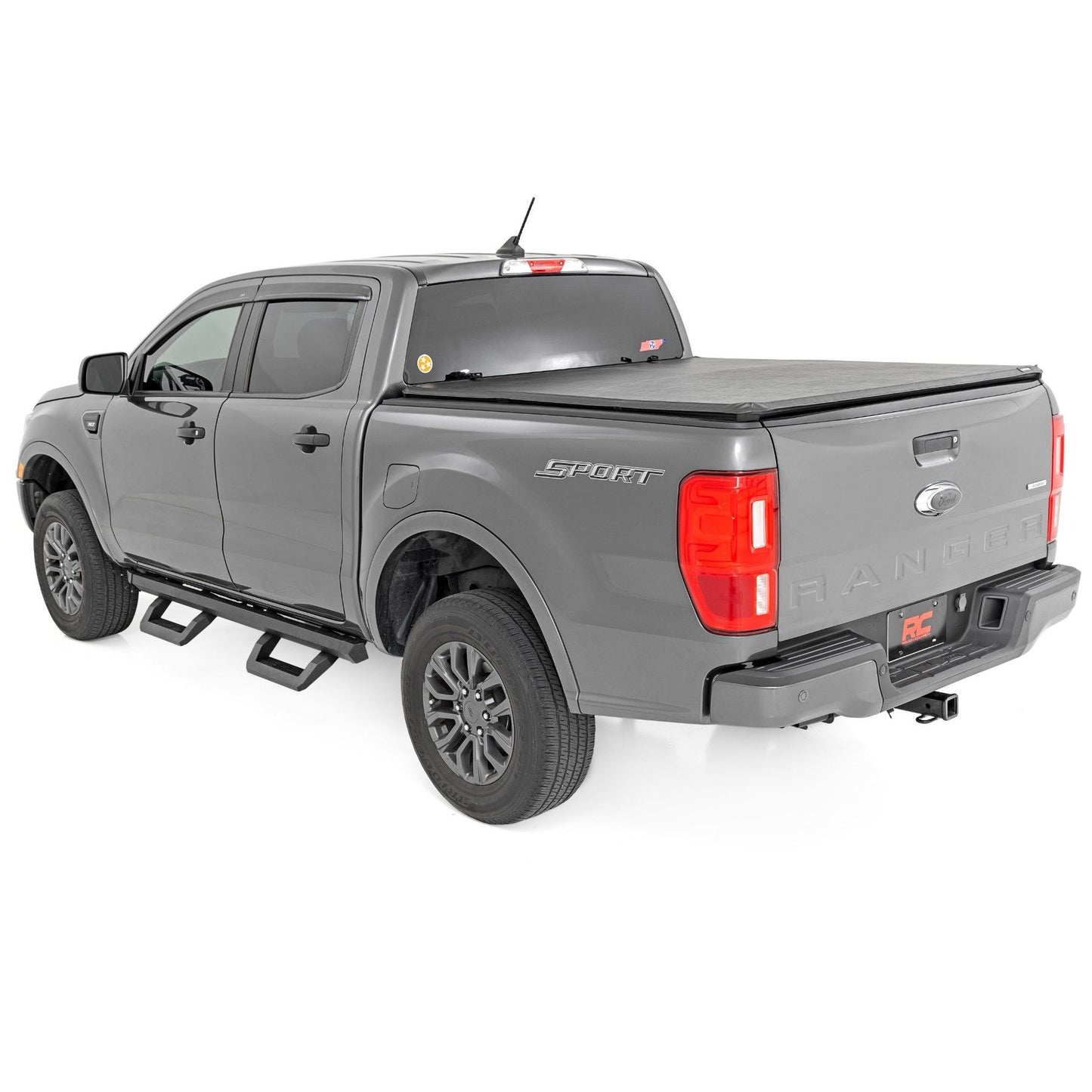 ROUGH COUNTRY SRX2 Adjustable Aluminum Steps | Ford Ranger 2WD/4WD (2019-2025) | 51089
