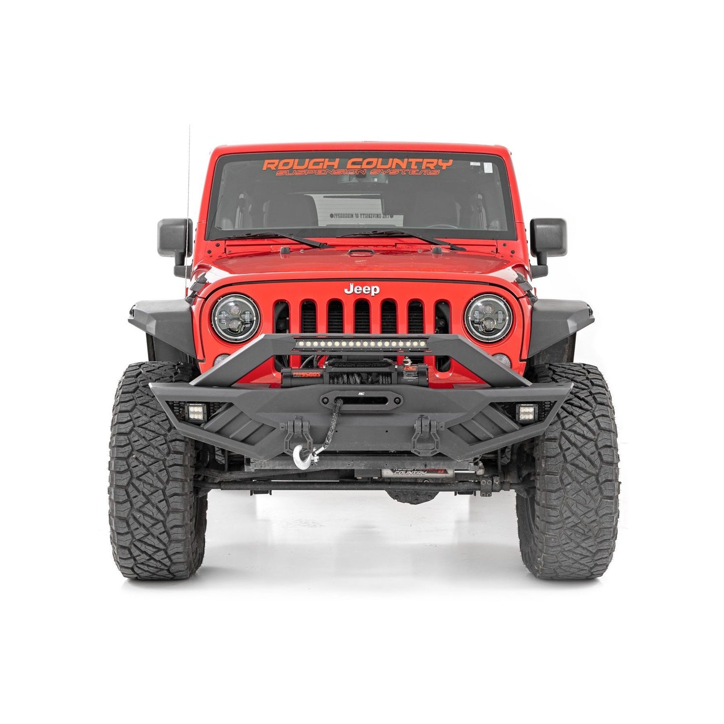 ROUGH COUNTRY High Clearance LED Flat Fender Flare Kit | UV Treated | Jeep Wrangler JK (07-18) | 99037
