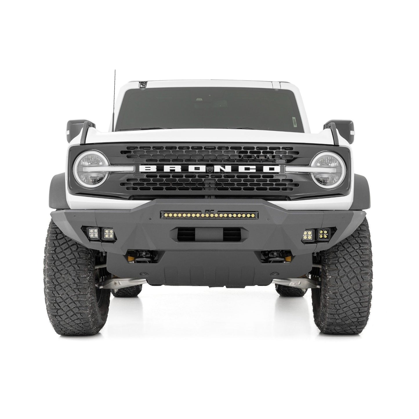 ROUGH COUNTRY Front Bumper | Modular | Full Wings | Ford Bronco 4WD (2021-2025) | 51073