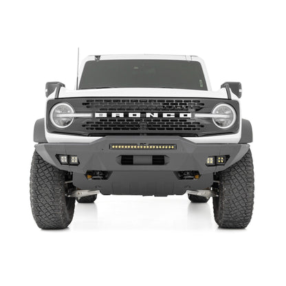 ROUGH COUNTRY Front Bumper | Modular | Full Wings | Flood | Fog | Ford Bronco 4WD (21-25) | 51076