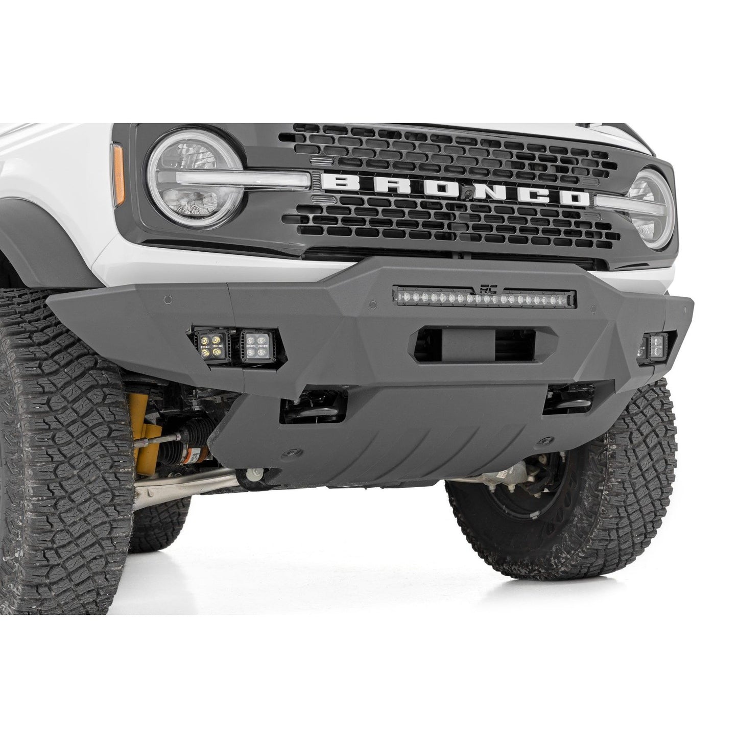 ROUGH COUNTRY Front Bumper | Modular | Full Wings | Ford Bronco 4WD (2021-2025) | 51073