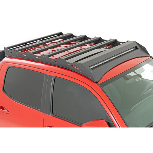 ROUGH COUNTRY Roof Rack | Front LED Lights | Toyota Tacoma 2WD/4WD (2005-2023) | 73107