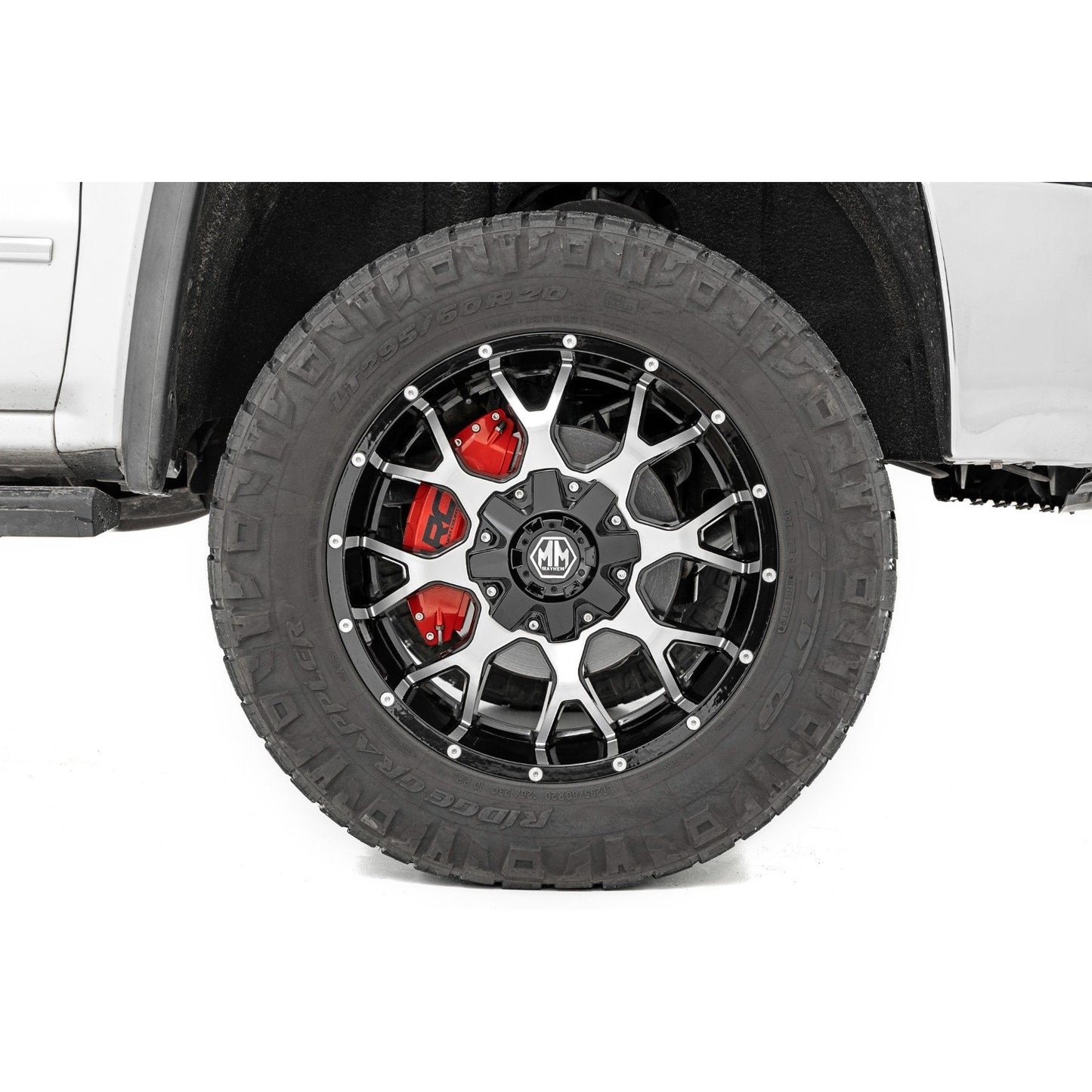ROUGH COUNTRY Caliper Covers | Front and Rear | Red | Chevy/GMC Sierra 1500 (19-26)/Silverado 1500 (19-26)  | 71106A
