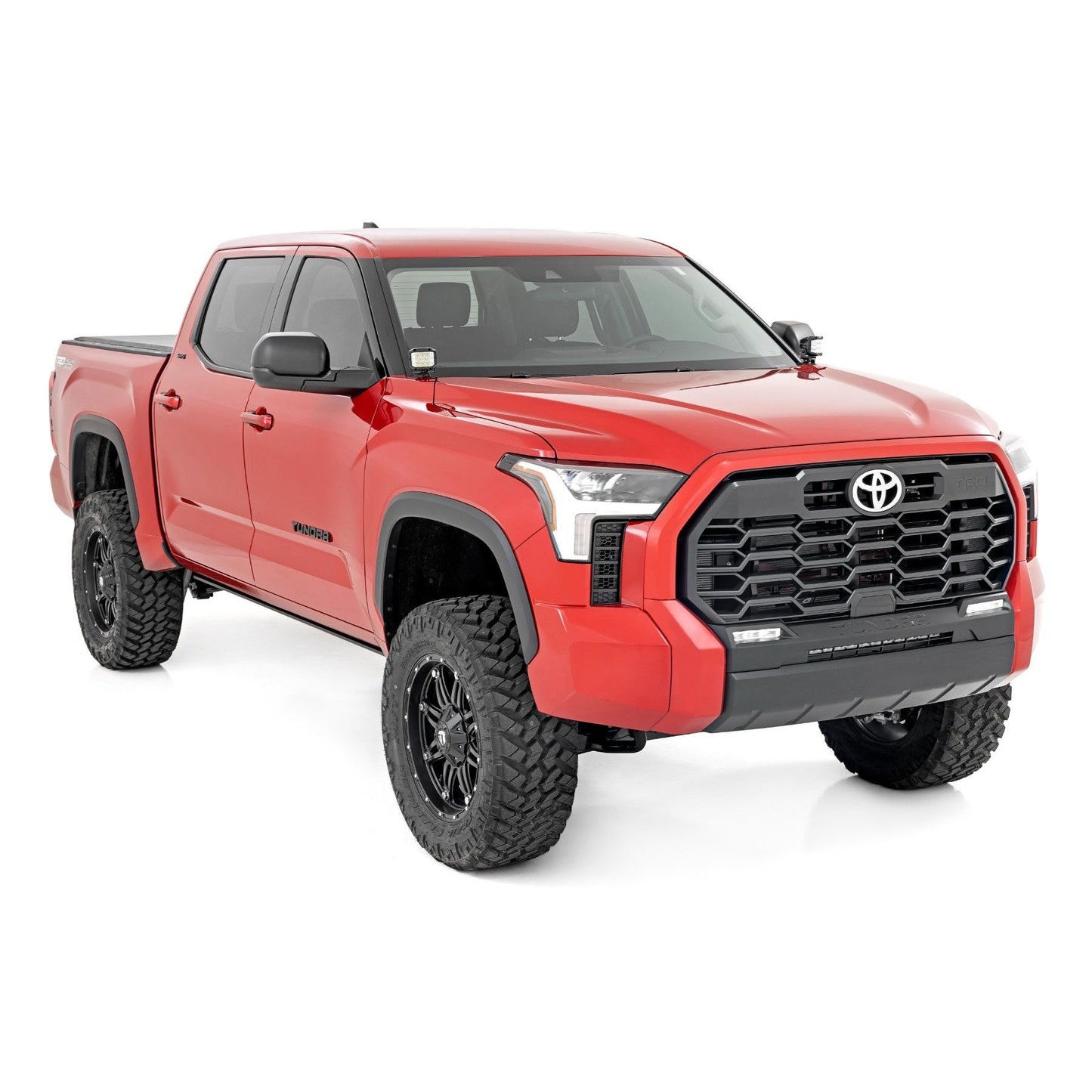 ROUGH COUNTRY LED Light Kit | Ditch Mount | 2" Black Pair | Spot | Toyota Tundra (22-25) | 71071