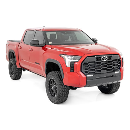ROUGH COUNTRY LED Light Kit | Ditch Mount | 2" Black Pair | Amber DRL | Toyota Tundra (22-25) | 71074