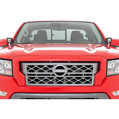 ROUGH COUNTRY LED Light Kit | Ditch Mount | 2" Black Pair | Spot | Nissan Frontier (22-25) | 71064