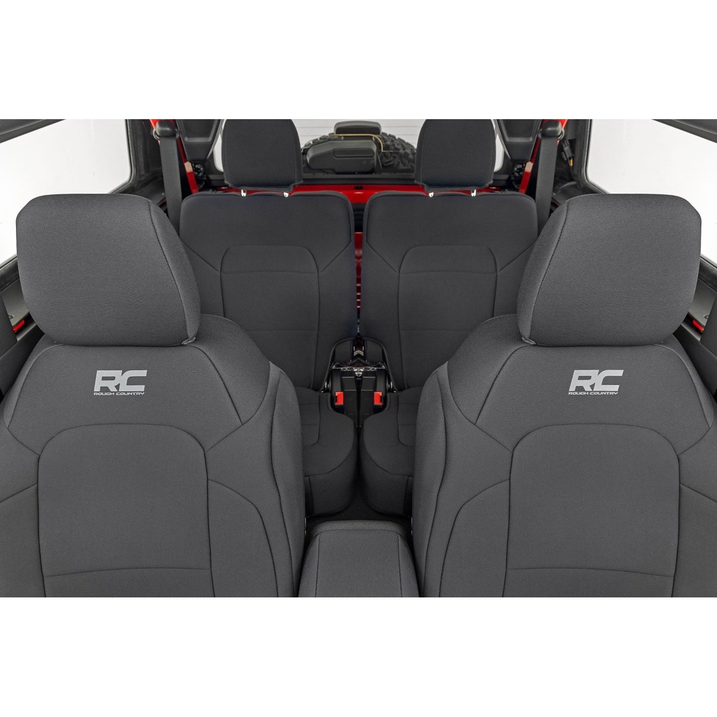 ROUGH COUNTRY Seat Covers | Bucket Seats | FR & RR | Ford Bronco (2 Door) 4WD (2021-2025) | 91050