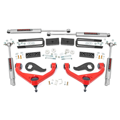 ROUGH COUNTRY 3 Inch Lift Kit | w/ Overloads | Chevy/GMC 2500HD/3500HD (20-25) | 97730RED