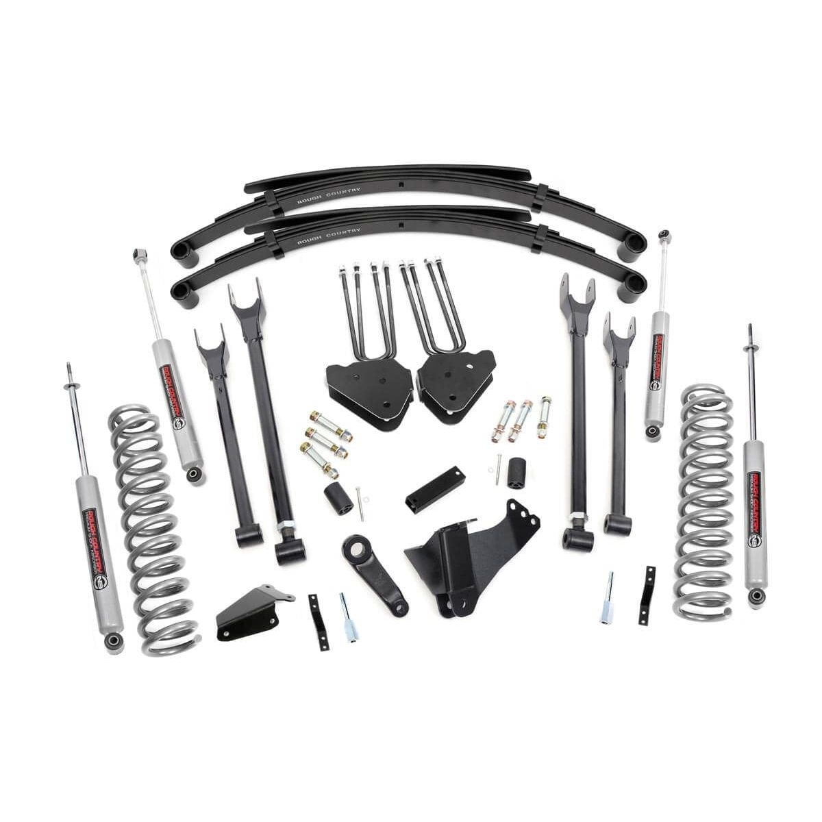 ROUGH COUNTRY 6 Inch Lift Kit | Diesel | 4 Link | RR Spring | Ford F-250/F-350 Super Duty (05-07) | 582.2