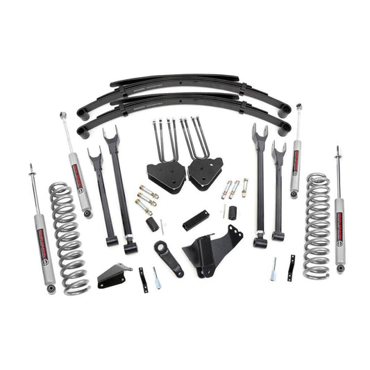 ROUGH COUNTRY 6 Inch Lift Kit | Diesel | 4 Link | RR Spring | Ford F-250/F-350 Super Duty (05-07) | 582.2