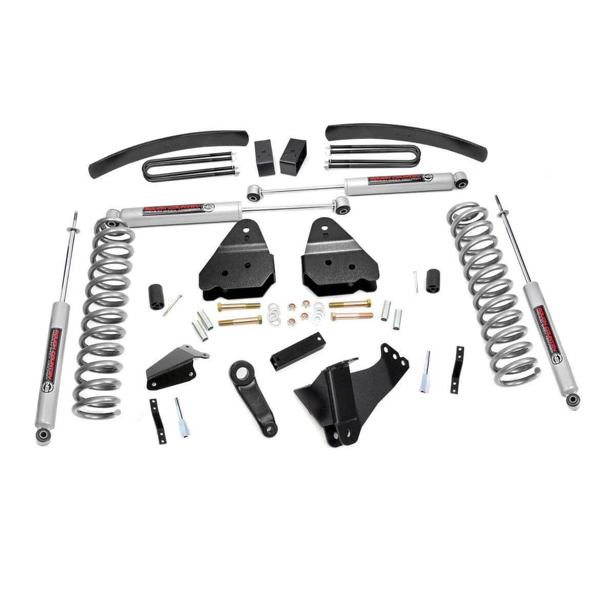 ROUGH COUNTRY 6 Inch Lift Kit | Gas | Ford F-250/F-350 Super Duty 4WD (2005-2007) | 596.2