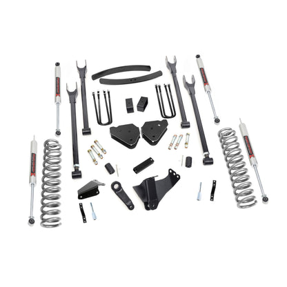 ROUGH COUNTRY 6 Inch Lift Kit | Gas | 4 Link | M1 | Add-A-Leaf | Ford F-250/F-350 Super Duty (05-07) | 58140