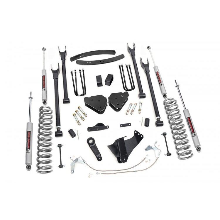 ROUGH COUNTRY 6 Inch Lift Kit | Gas | 4 Link | Ford F-250/F-350 Super Duty 4WD (2008-2010) | 588.2