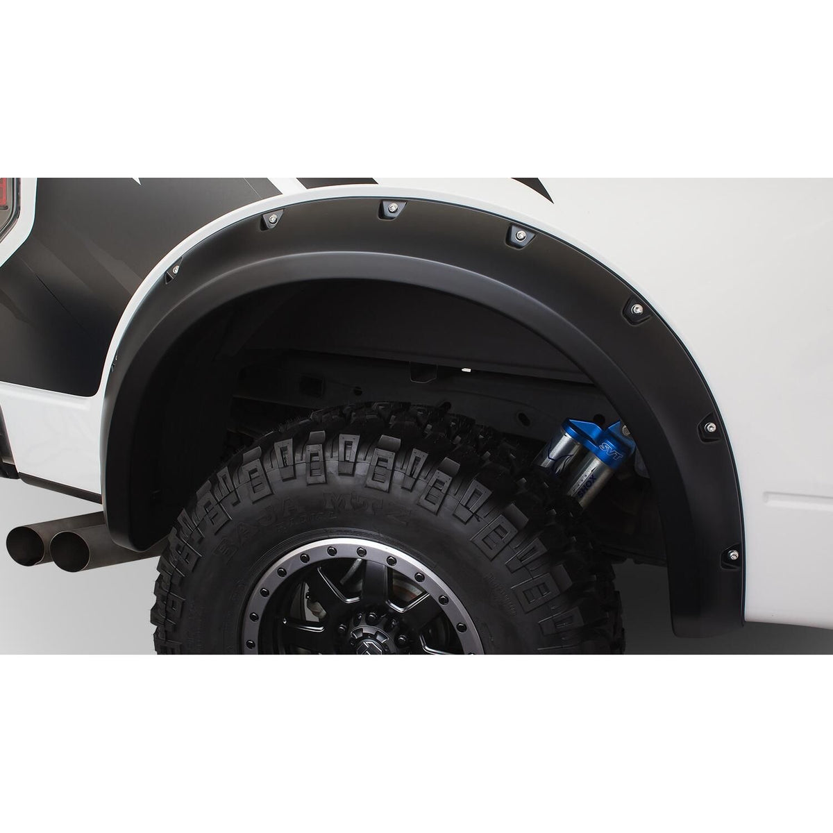 BUSHWACKER | Pocket/Rivet Rear Fender Flares | 2010-14 Ford F-150 | 20098-02