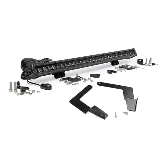 ROUGH COUNTRY LED Light Kit | Lower Grille Mount | 30" Black Single Row | Toyota Tacoma (16-23) | 70668