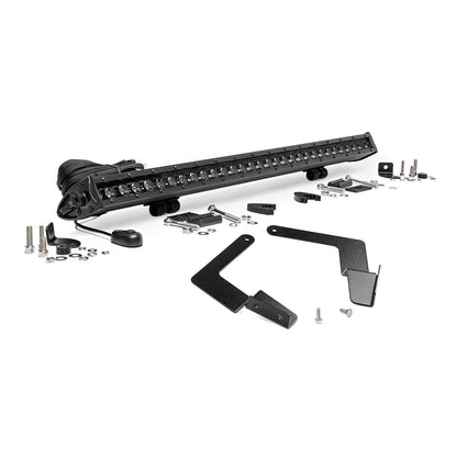Rough Country LED Light Kit | Lower Grille Mount | 30" Black Single Row | Toyota Tacoma (16-23) 70668