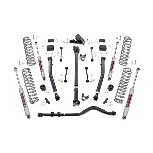ROUGH COUNTRY 3.5 Inch Lift Kit | Adj Lower | FR D/S | Jeep Wrangler Unlimited 4WD (24-25) | 91530