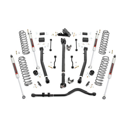 ROUGH COUNTRY | 3.5 Inch Lift Kit  Adj LCA  FR D/S  M1  Jeep Wrangler JL Rubicon (18-23) | 90940
