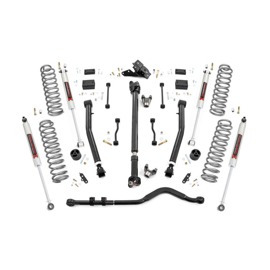ROUGH COUNTRY | 3.5 Inch Lift Kit  Adj Lower  FR D/S  M1  Jeep Wrangler Unlimited Rubicon (18-23) | 69140