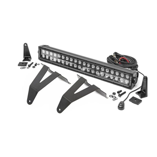 ROUGH COUNTRY LED Light Kit | Bumper Mount | 20" Black Dual Row | Ram 1500 2WD/4WD (19-24) | 70779