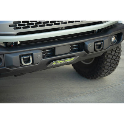 DV8 Off-Road 2021-2024 Ford Bronco | Capable Bumper Slanted Front License Plate Mount C3| LPBR-05