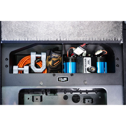 DV8 OFF-ROAD | 2021 2025 Ford Bronco Air Compressor Mount Storage Box  | CMBR-02