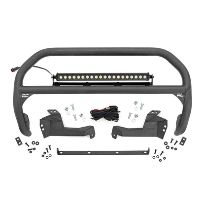 ROUGH COUNTRY Nudge Bar | 20 Inch Black Single Row LED | Ford Bronco Sport 4WD (2021-2025) | 51041