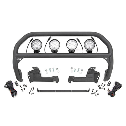 ROUGH COUNTRY Nudge Bar | 4 Inch Round Led (x4) | Ford Bronco Sport 4WD (2021-2025) | 51044