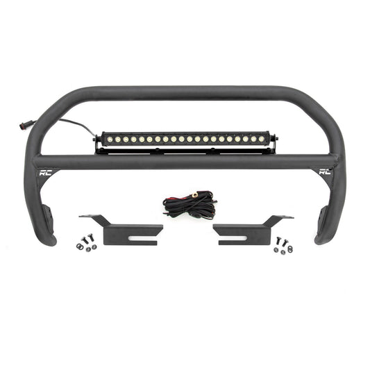 ROUGH COUNTRY Nudge Bar | 20 Inch Black Single Row LED | Ford Bronco 4WD (2021-2025) | 51046