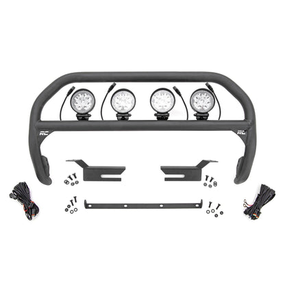 ROUGH COUNTRY Nudge Bar | 4 Inch Round Led (x4) | Ford Bronco 4WD (2021-2025) | 51049
