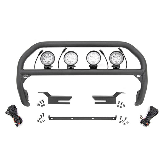 ROUGH COUNTRY Nudge Bar | 4 Inch Round Led (x4) | Ford Bronco 4WD (2021-2025) | 51049