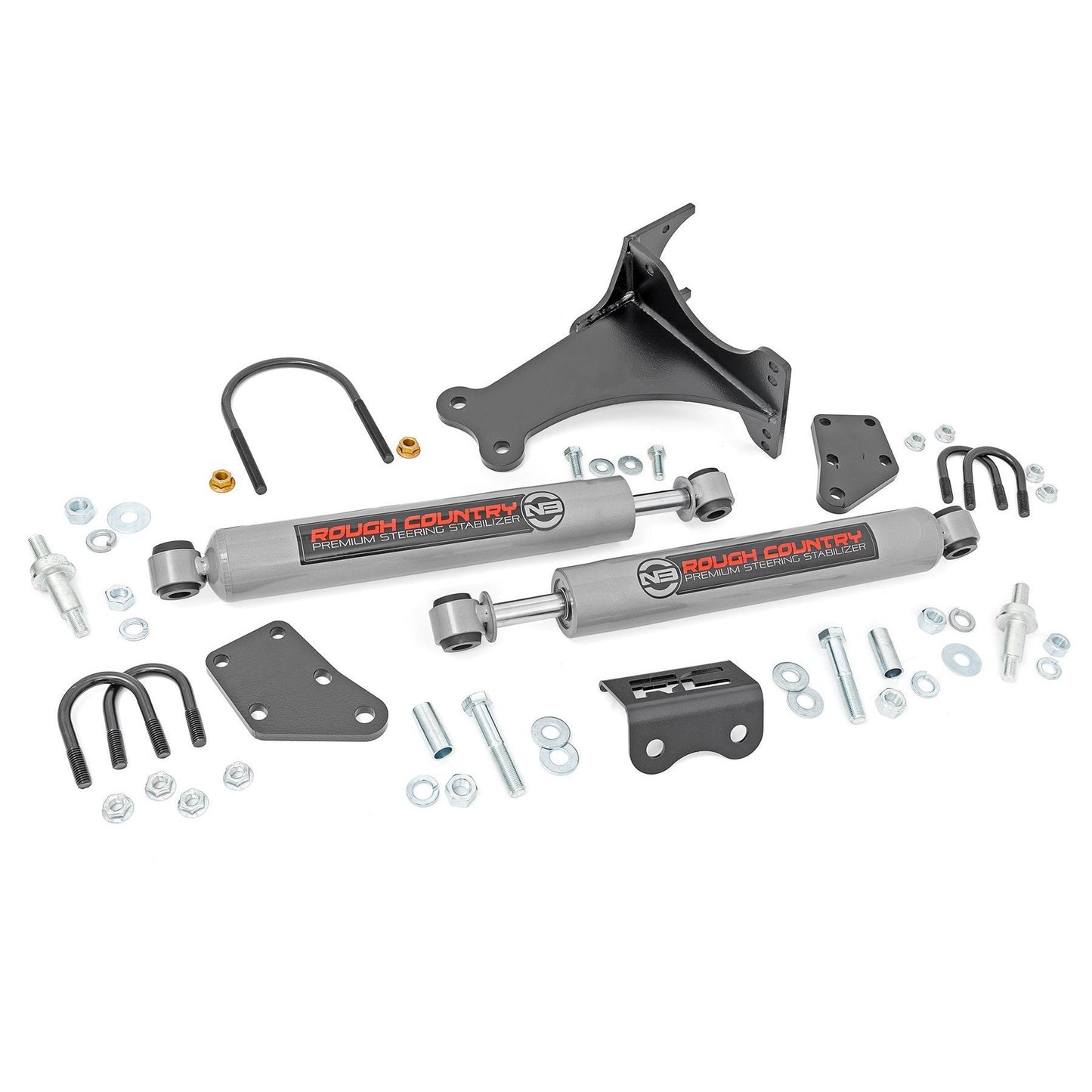 ROUGH COUNTRY N3 Steering Stabilizer | Dual | 2-8 Inch Lift | Ford F-250/F-350 Super Duty (05-24) | 8749130