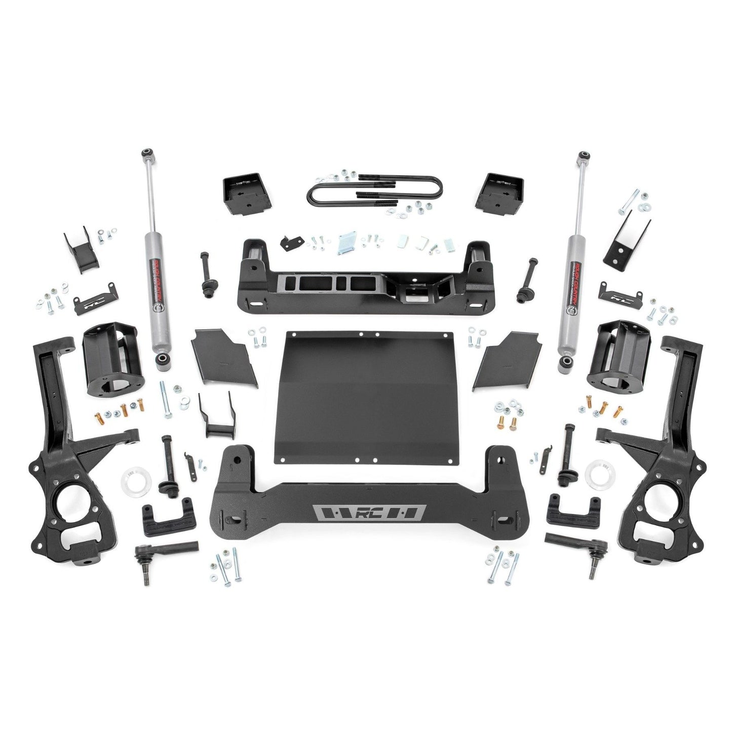 ROUGH COUNTRY 6 Inch Lift Kit | Mono Leaf Rear | Diesel | Chevy Silverado 1500 4WD (22-24) | 21630D