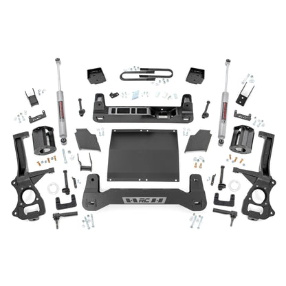 ROUGH COUNTRY 6 Inch Lift Kit | Mono Leaf Rear | Diesel | Chevy Silverado 1500 4WD (22-24) | 21630D