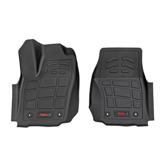 ROUGH COUNTRY Sure-Fit Floor Mats | Front | Double Cab | Toyota Tacoma 2WD/4WD (2024-2025) | SM71223