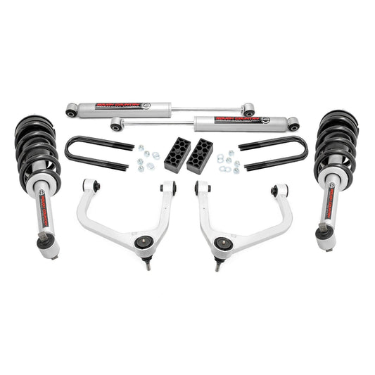 ROUGH COUNTRY 3.5 Inch Lift Kit | N3 Struts | Chevy Silverado 1500 2WD/4WD (2025-2026) | 110431